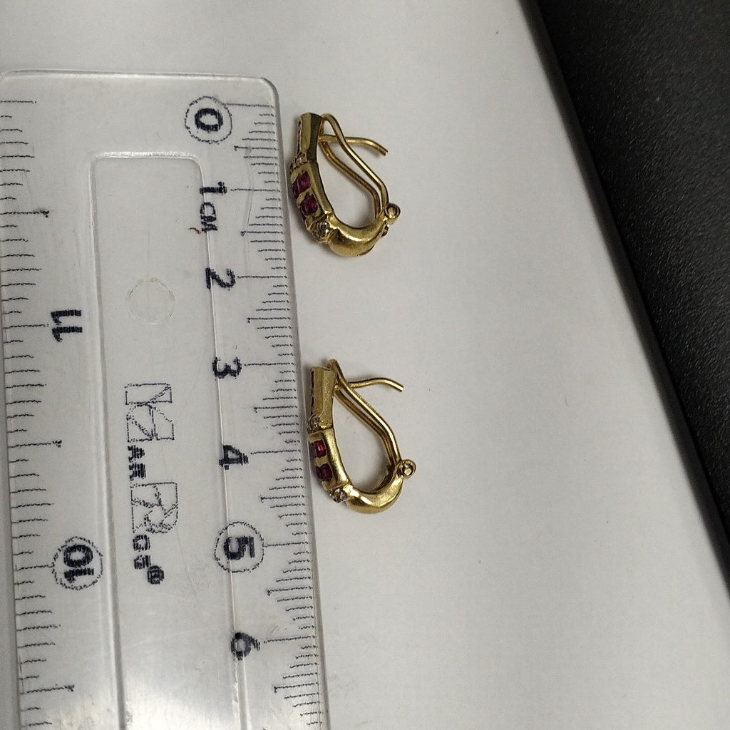 ARETES PAR ORO 14 K 3.7 GRMS (SEMINUEVO)