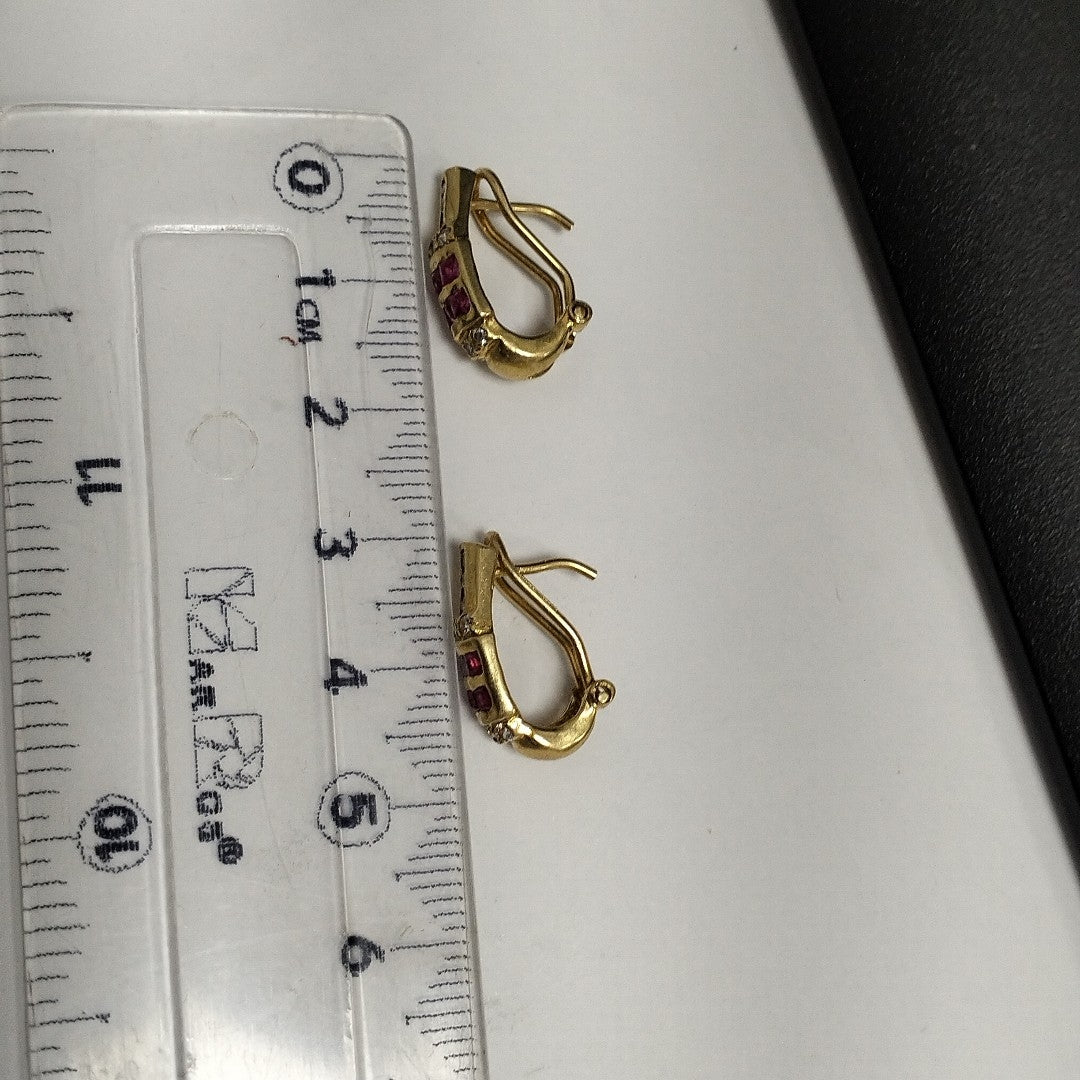 ARETES PAR ORO 14 K 3.7 GRMS (SEMINUEVO)