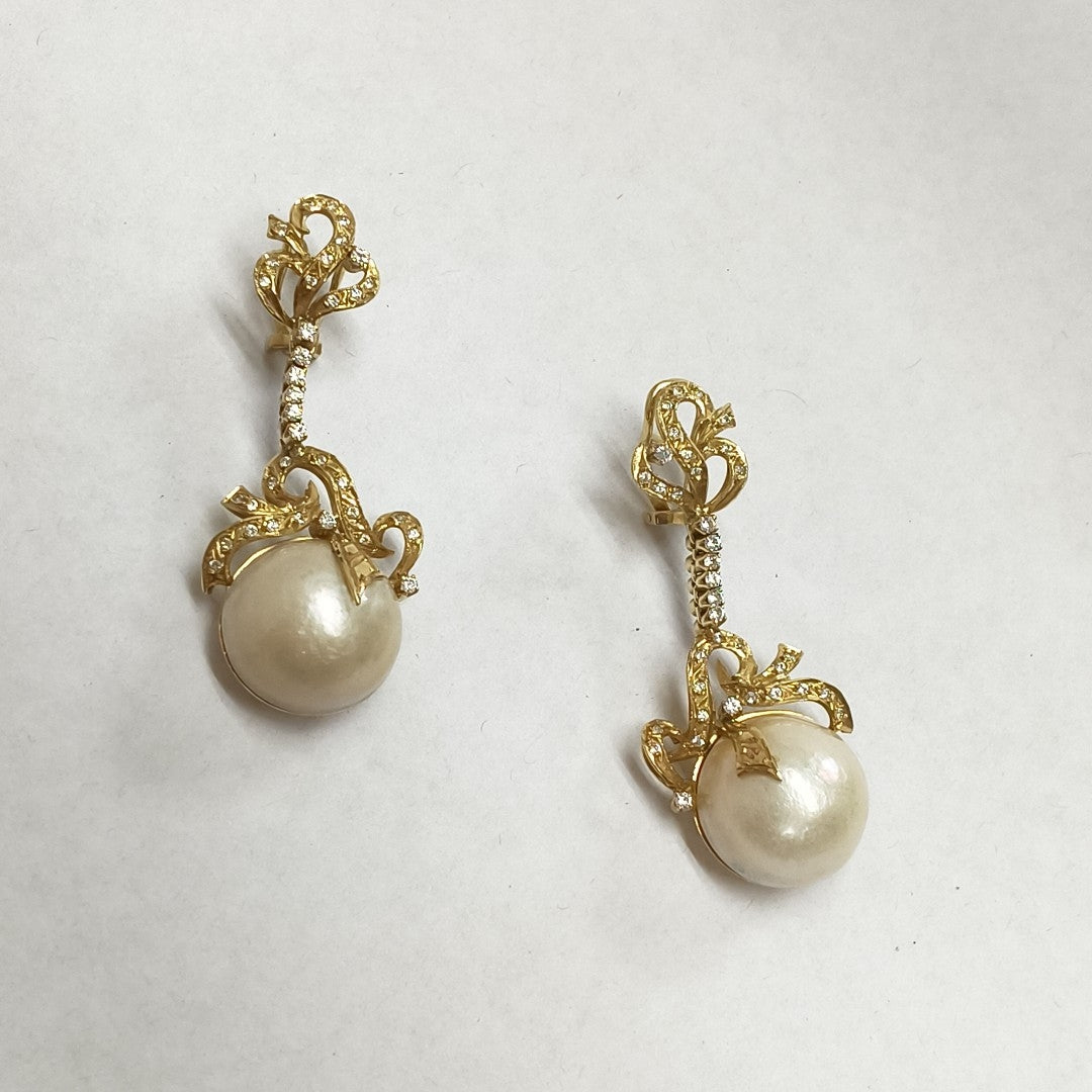 ARETES PAR ORO 14 K 18.1 GRMS (SEMINUEVO)