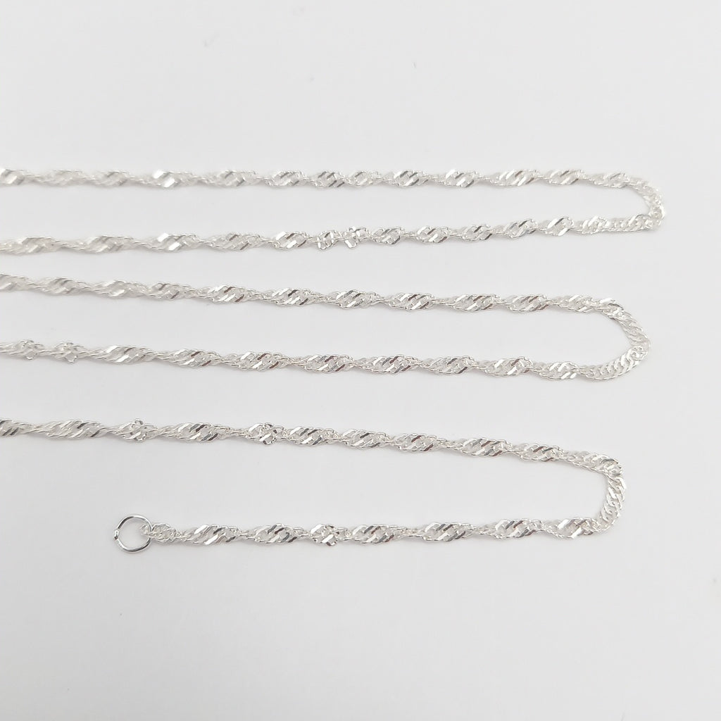 CADENA MEDIO TORZAL PLATA .925 60 CM 2.73 GR (NUEVO)