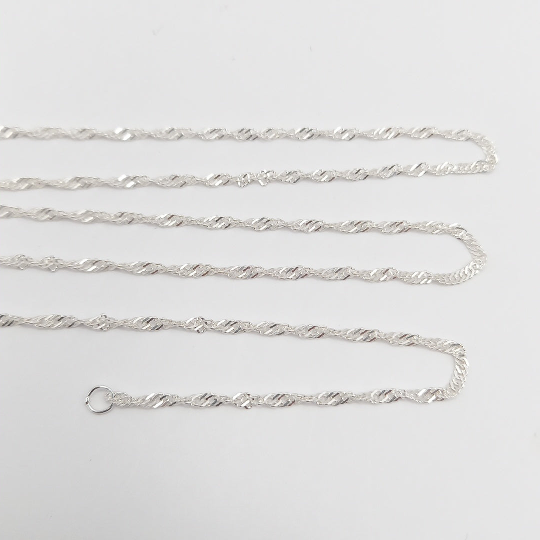 CADENA MEDIO TORZAL PLATA .925 60 CM 2.73 GR (NUEVO)