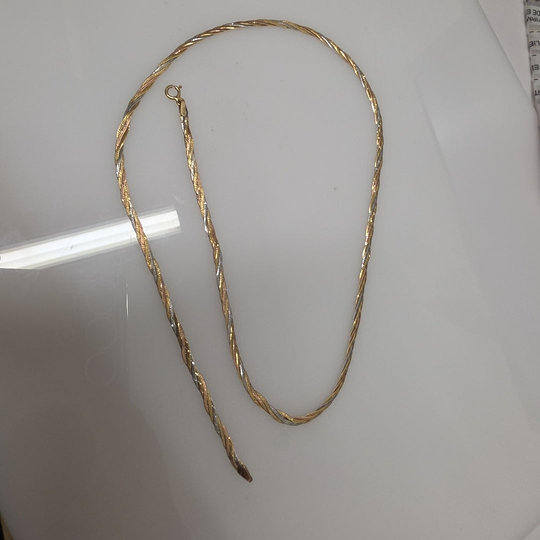 CADENA ORO COMBINADO 14 K 4.1 GRMS (SEMINUEVO)
