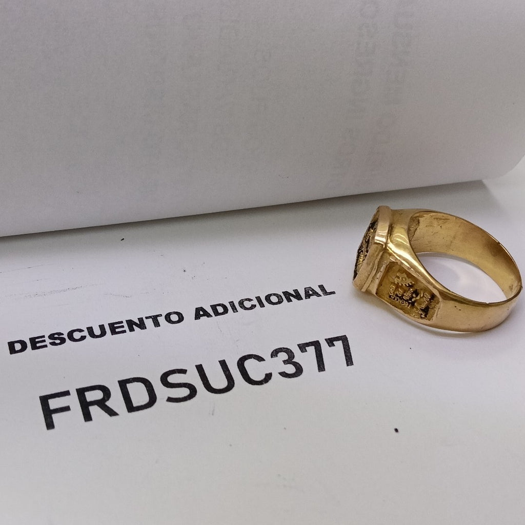 ANILLO DE GRADUACIÓN ORO 10 K 7.6 GRMS (SEMINUEVO)