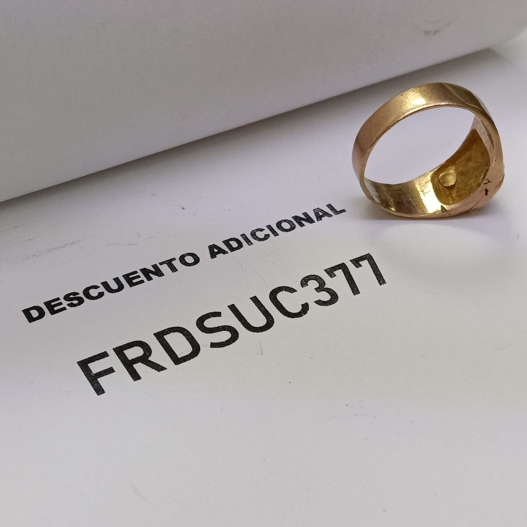 ANILLO DE GRADUACIÓN ORO 10 K 4.8 GRMS (SEMINUEVO)