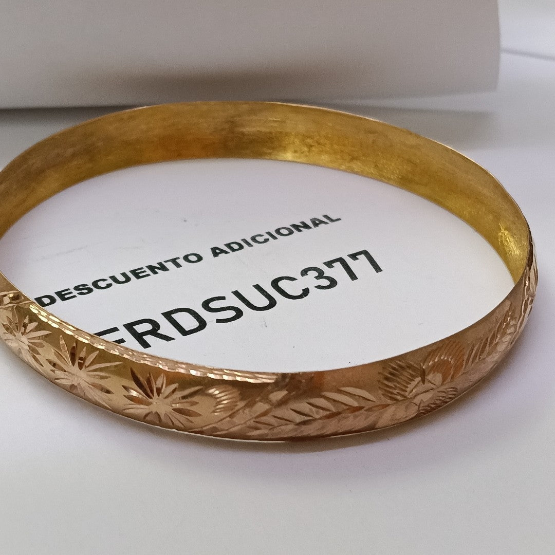 PULSERA RIGIDA ORO 10 K 8.4 GRMS (SEMINUEVO)