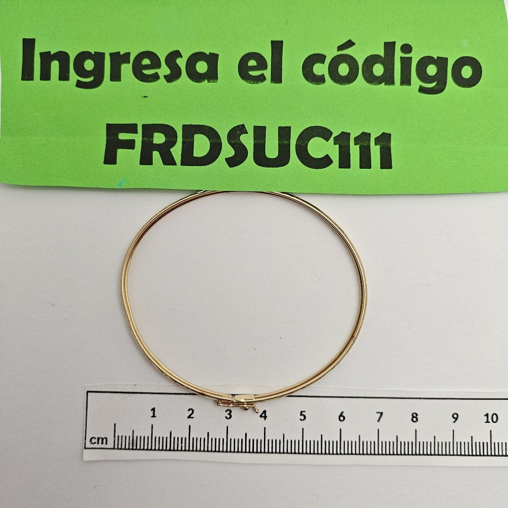 PULSERA RIGIDA ORO 14 K 3,70 GRMS (SEMINUEVO)