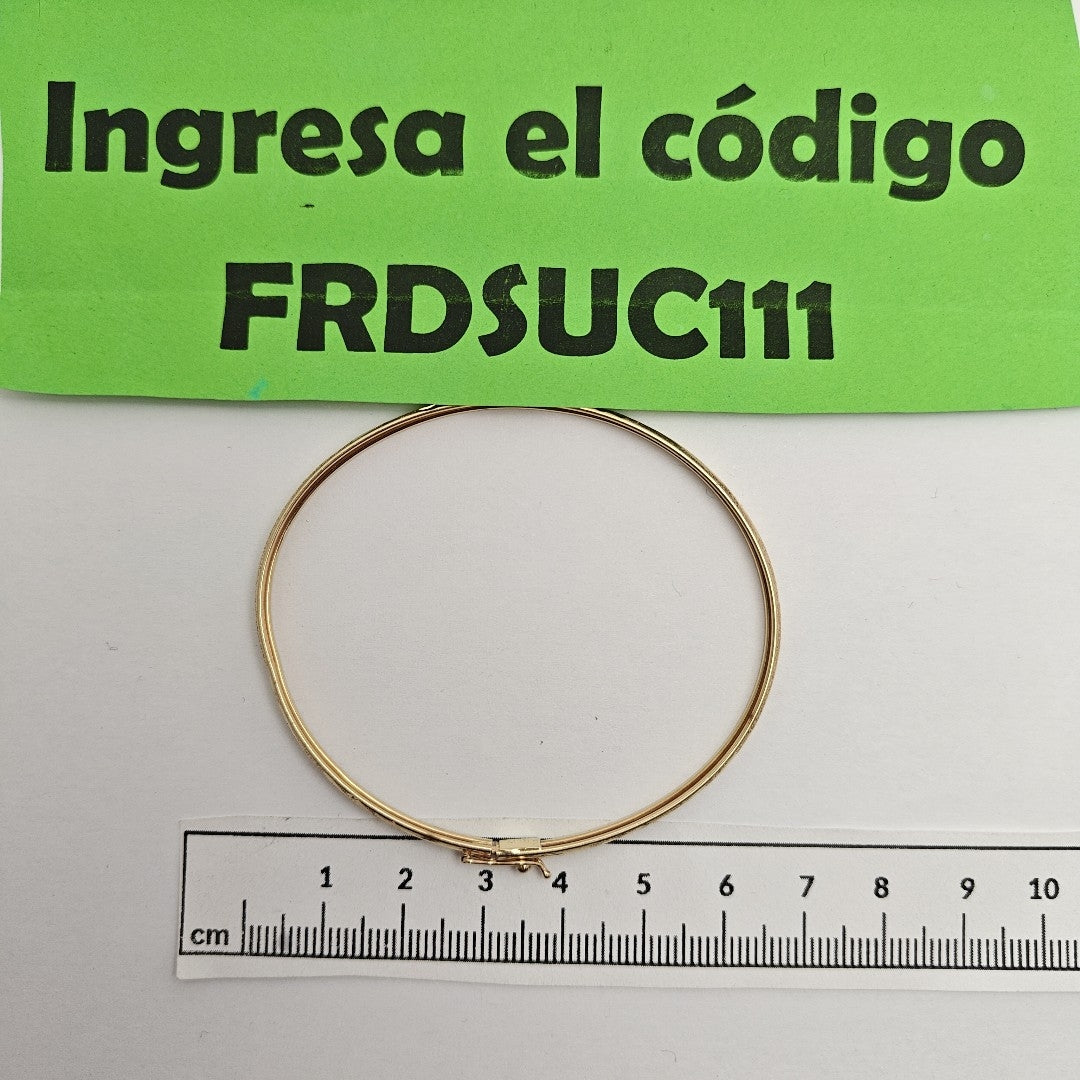 PULSERA RIGIDA ORO 14 K 3,70 GRMS (SEMINUEVO)