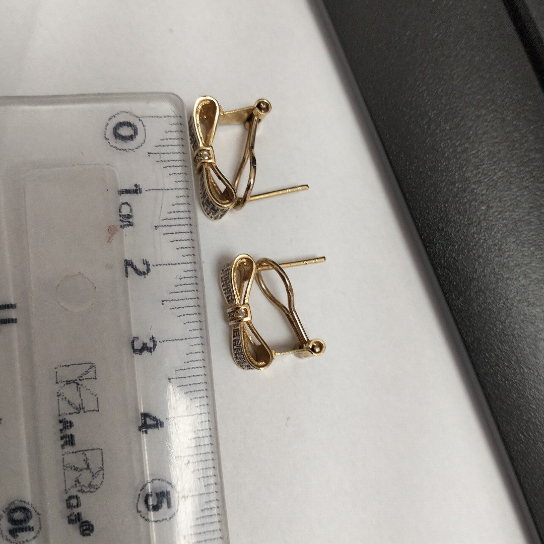 ARETES PAR ORO 14 K 2.7 GRMS (SEMINUEVO)