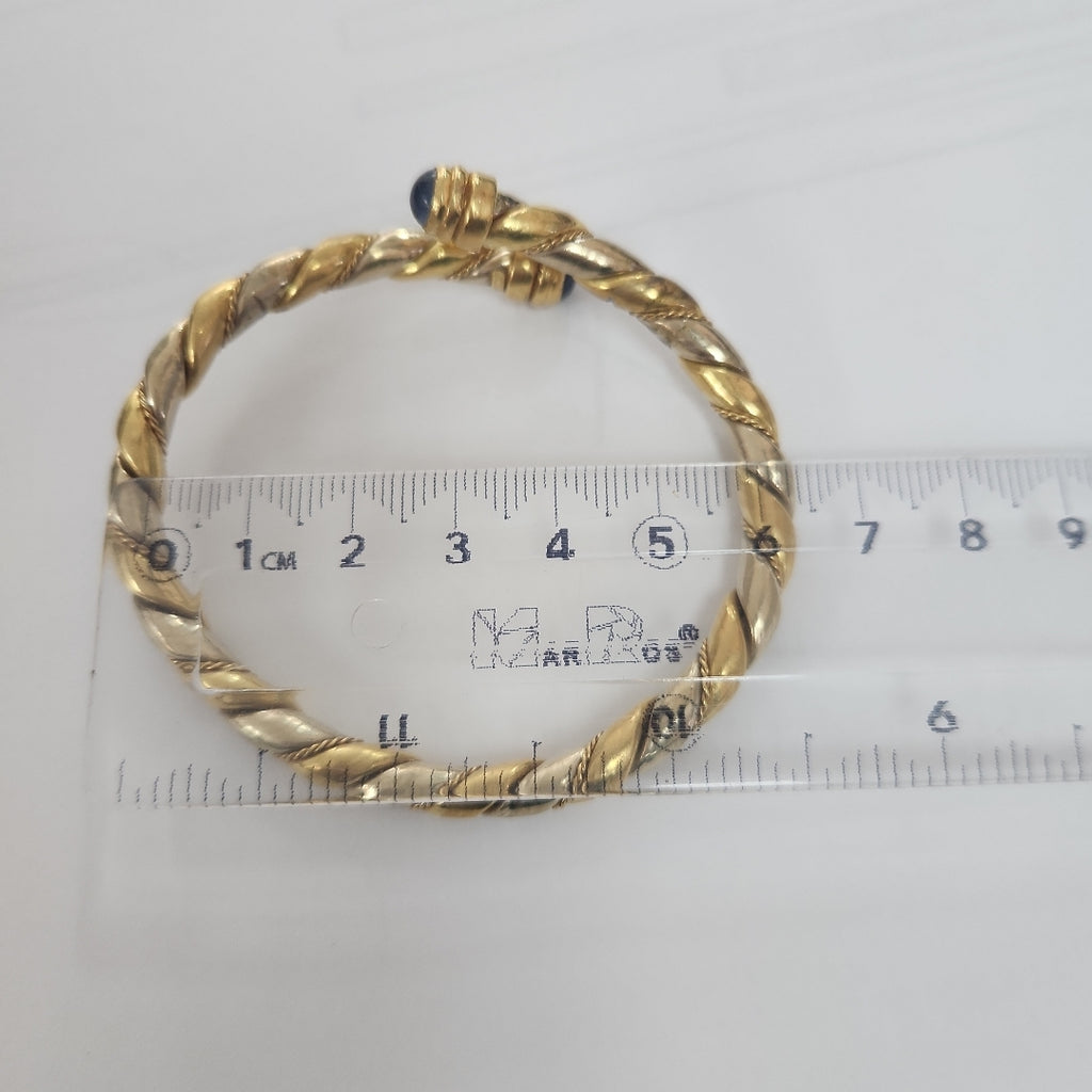 PULSERA RIGIDA ORO COMBINADO 14 K 17.5 GRMS (SEMINUEVO)