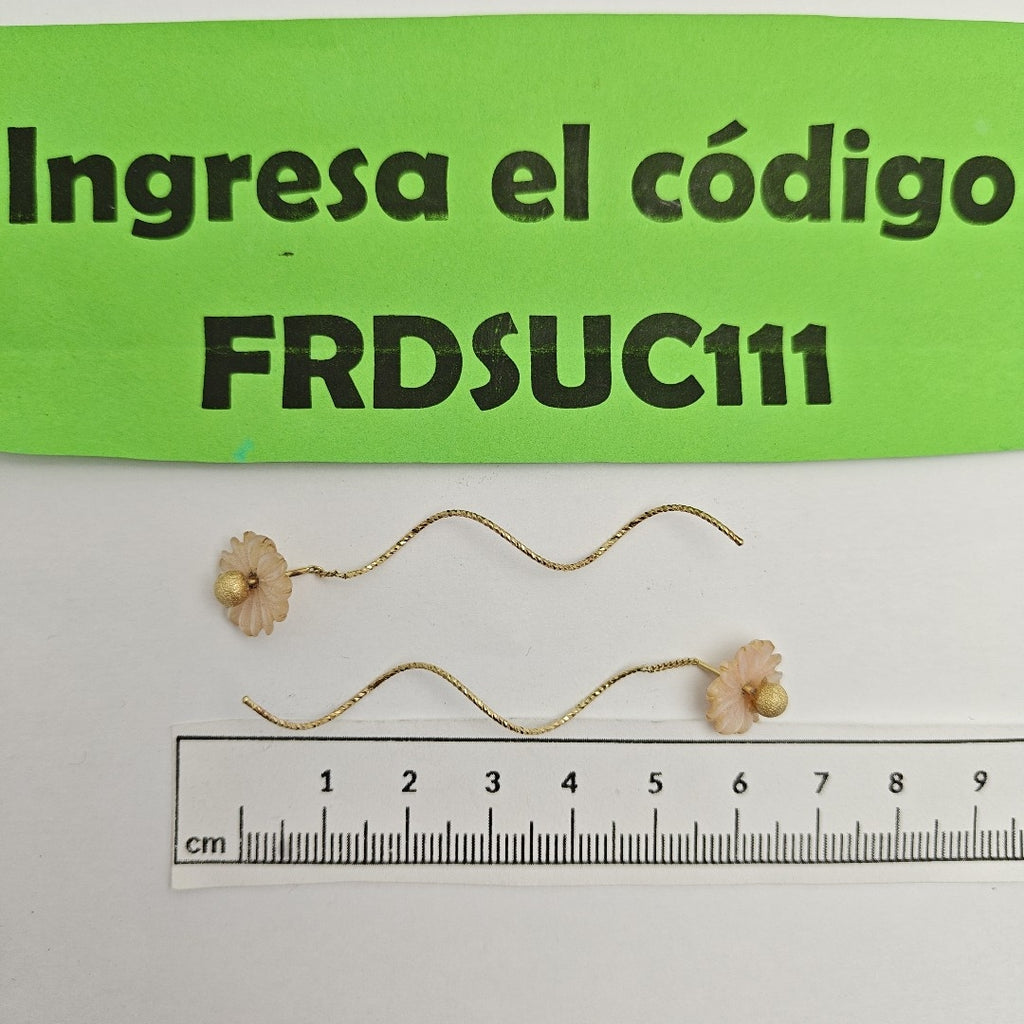 VIOLADORES PAR ORO 14 K 2 GRMS (SEMINUEVO)
