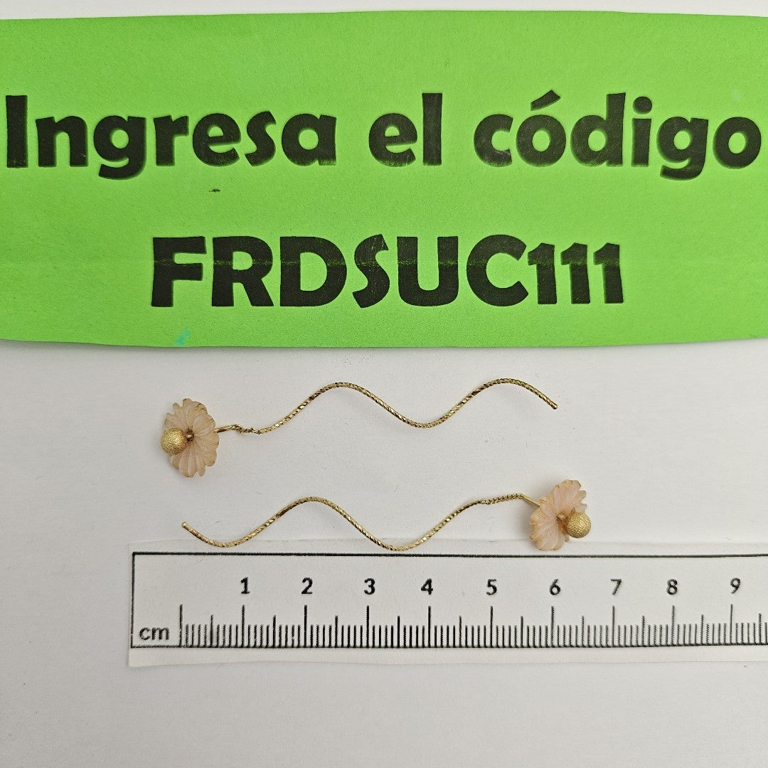 VIOLADORES PAR ORO 14 K 2 GRMS (SEMINUEVO)