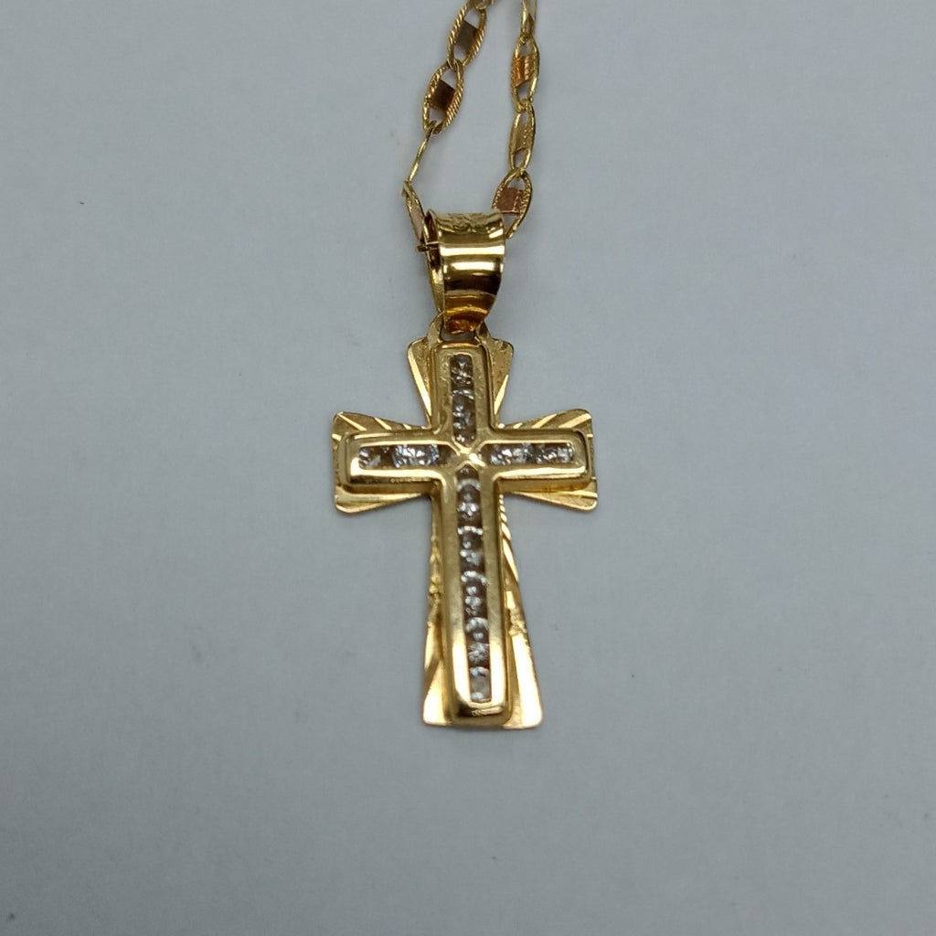 CADENA, CRUZ ORO 10 K 1.7 GRMS (SEMINUEVO)