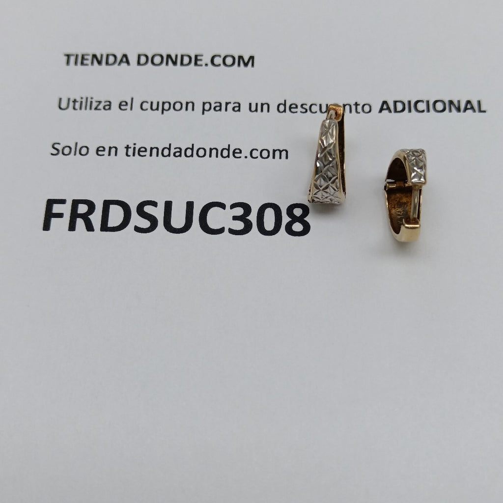 ARRACADAS PAR ORO 14 K 1.3 GRMS (SEMINUEVO)