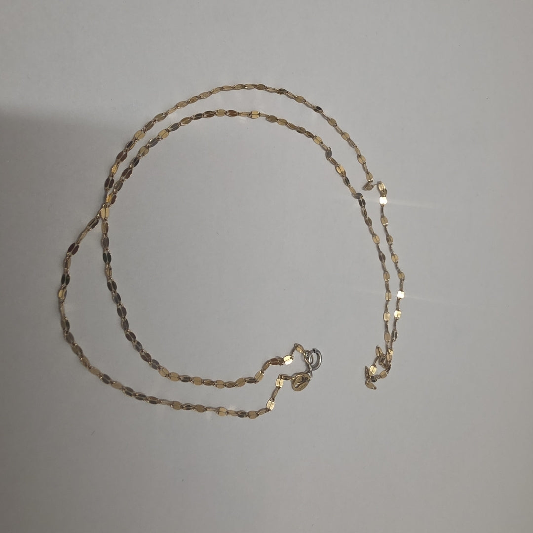 CADENA ORO, ORO COMBINADO 14 K 1 GRMS (SEMINUEVO)