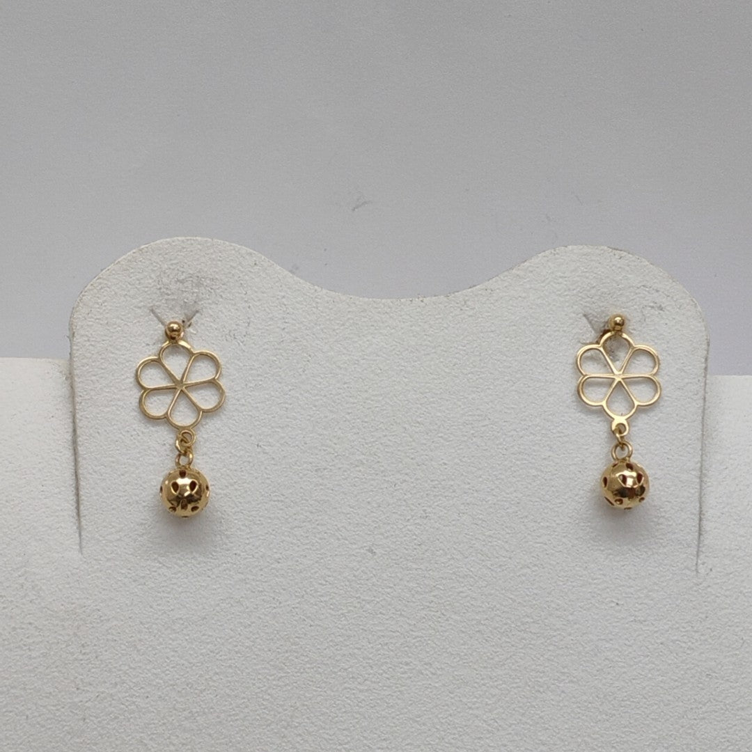 BROQUELES PAR ORO 14 K 1,90 GRMS (SEMINUEVO)