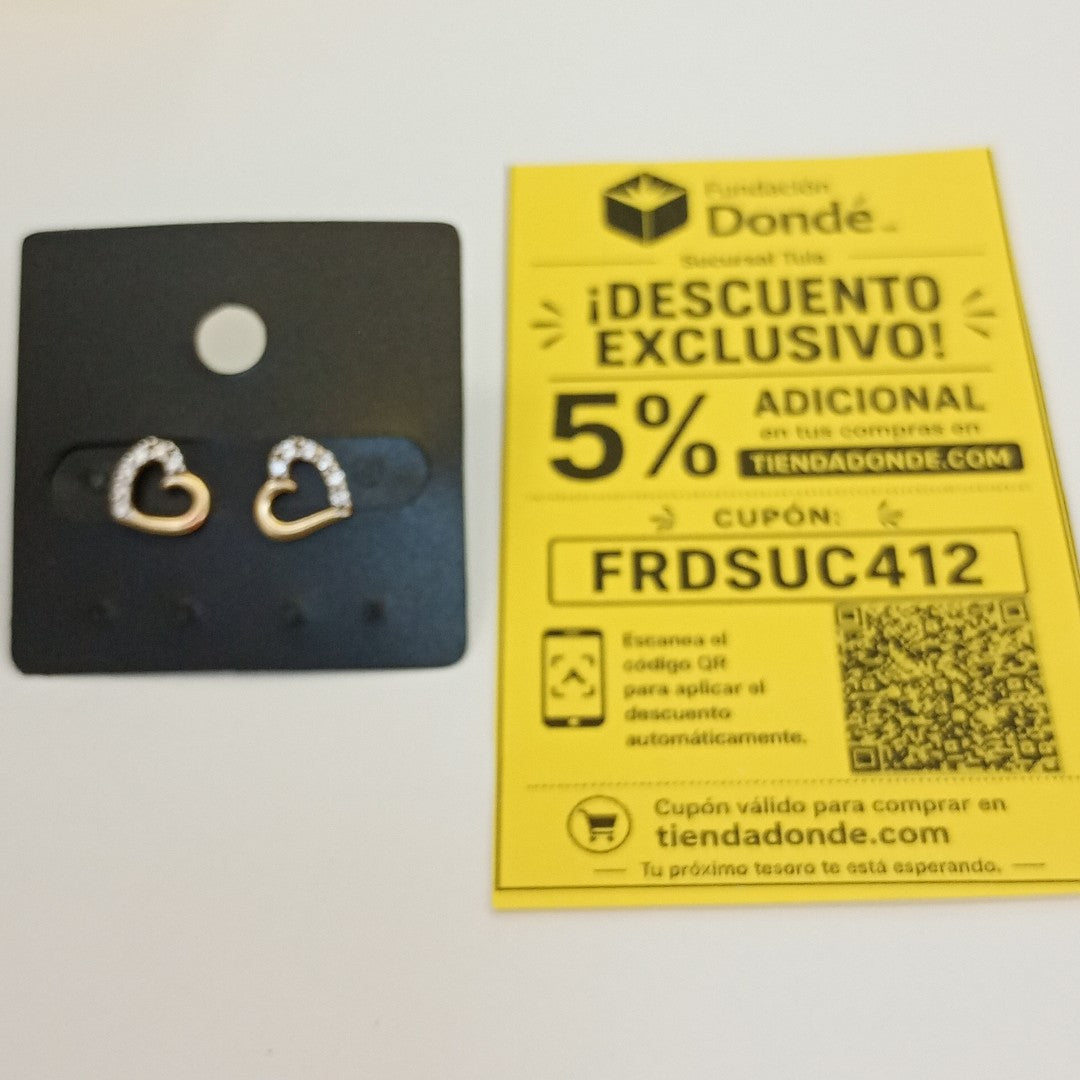 BROQUELES PAR ORO 14 K 1,10 GRMS (SEMINUEVO)