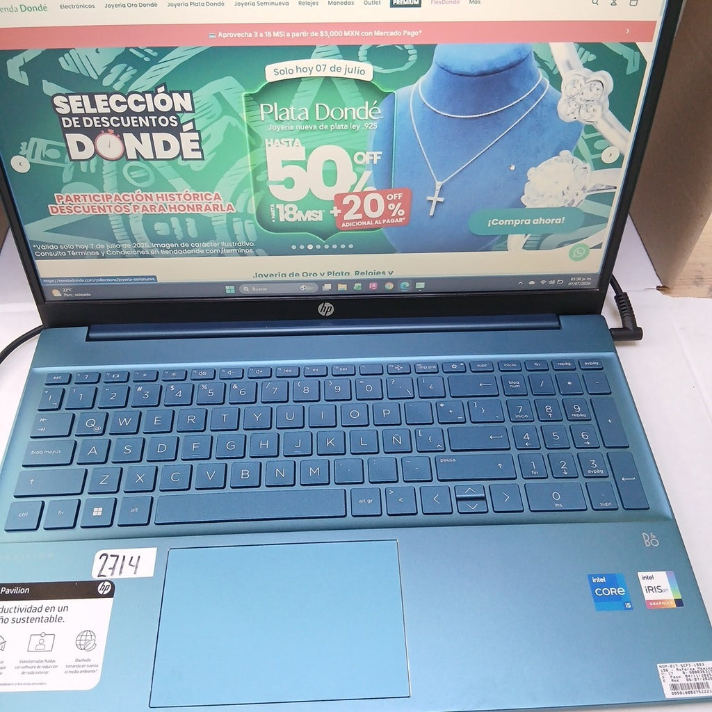 LAPTOP HP 15-EG0512LA (2023) 512 GB SSD 16 GB RAM