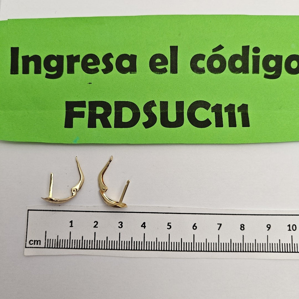 ARRACADAS PAR ORO 14 K 1,20 GRMS (SEMINUEVO)