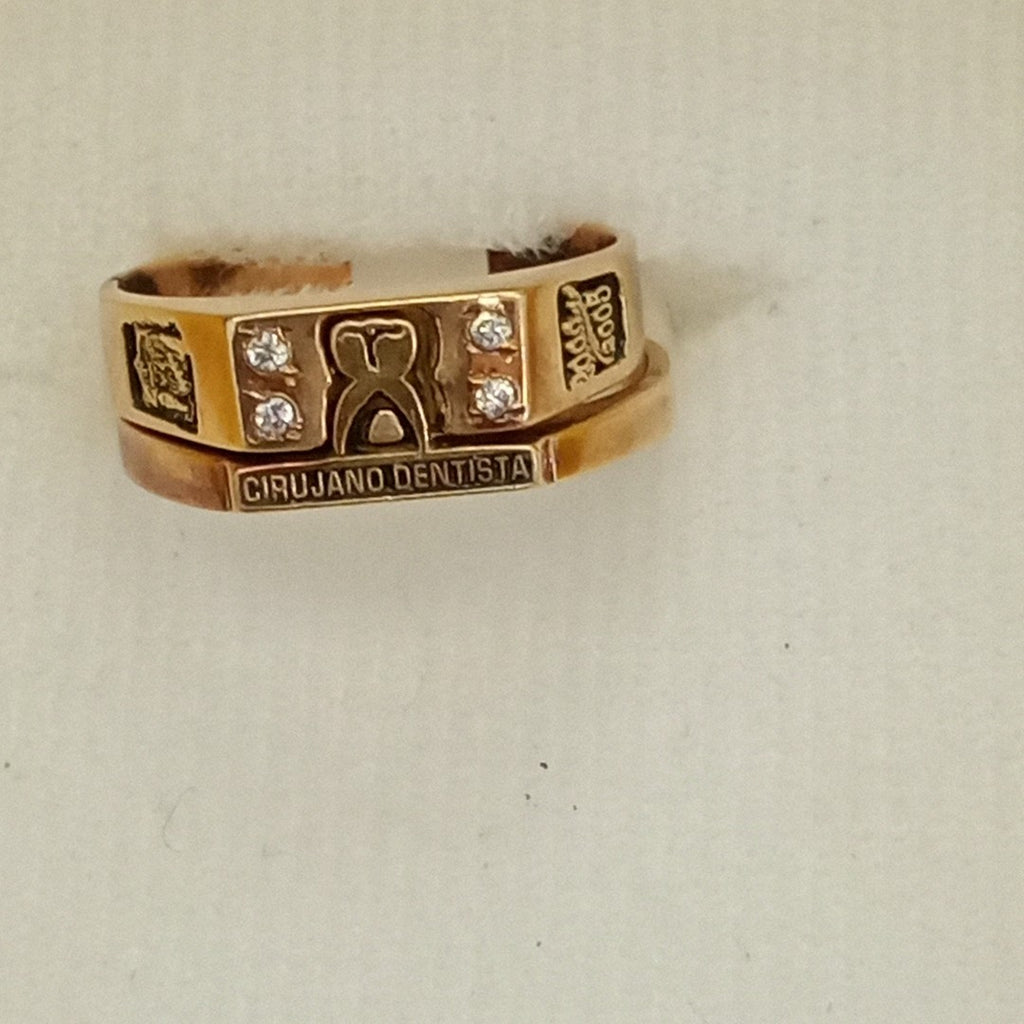 ANILLO DE GRADUACIÓN ORO 14 K 6,30 GRMS (SEMINUEVO)
