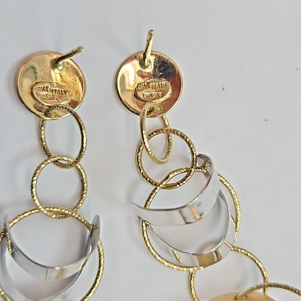 BROQUELES PAR ORO 14 K 6,90 GRMS (SEMINUEVO)