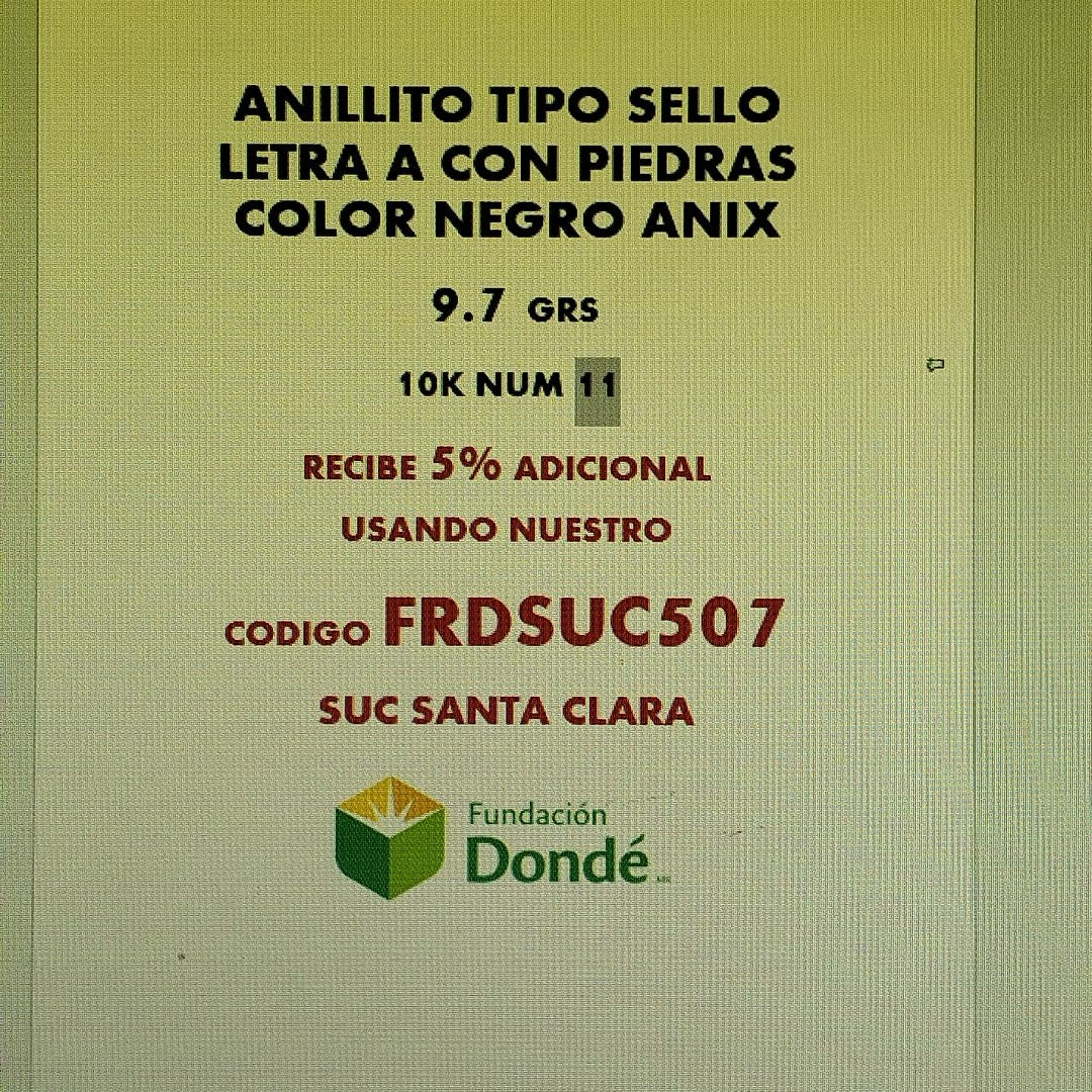 ANILLO ORO 10 K 9.7 GRMS (SEMINUEVO)