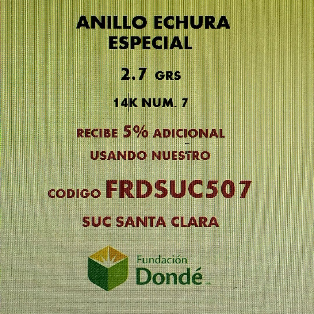 ANILLO ORO 14 K 2,70 GRMS (SEMINUEVO)