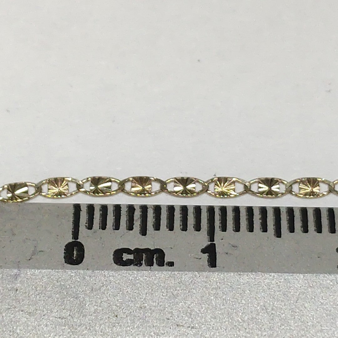 CADENA ORO COMBINADO 10 K 1.6 GRMS (SEMINUEVO)