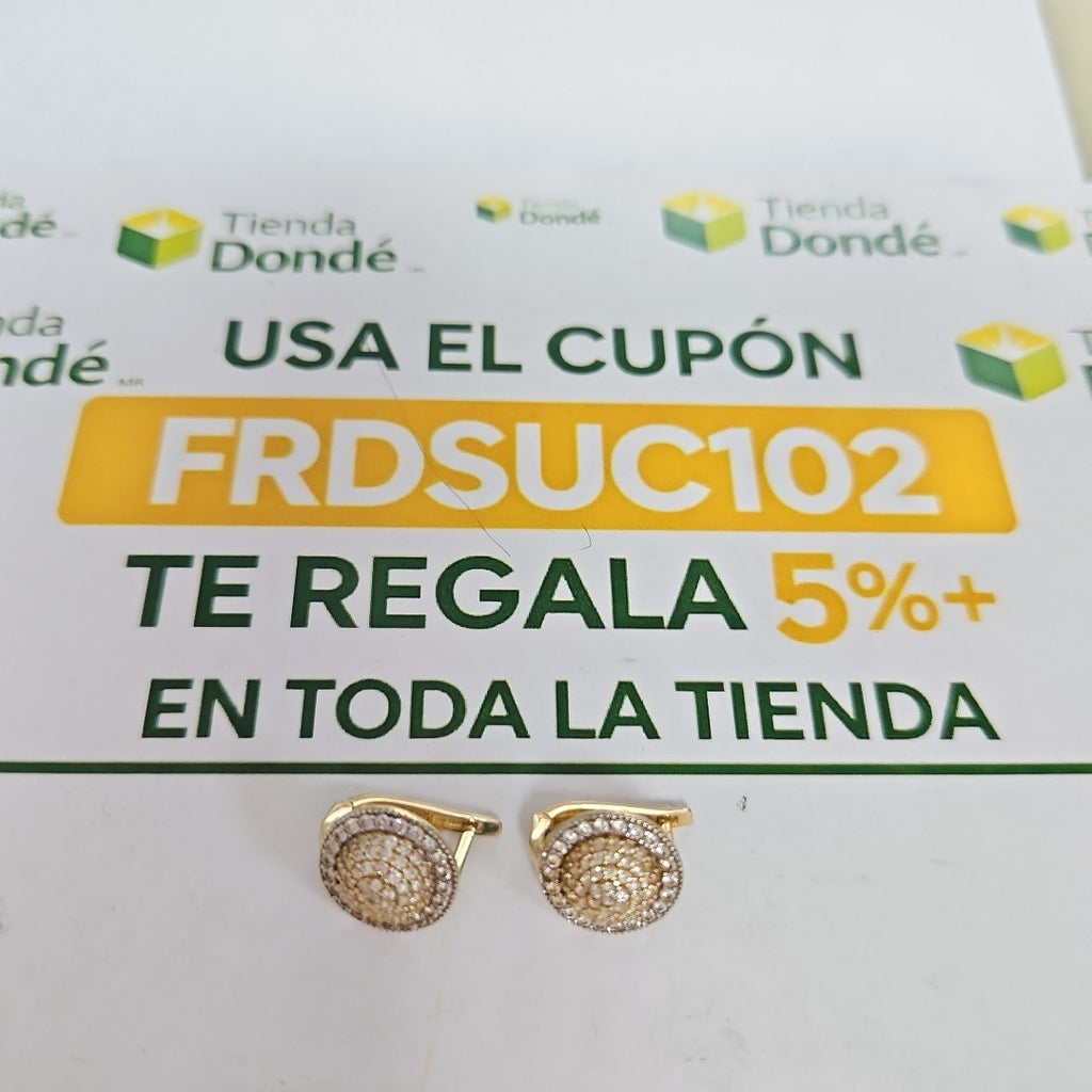 ARETES PAR ORO 14 K 3,70 GRMS (SEMINUEVO)