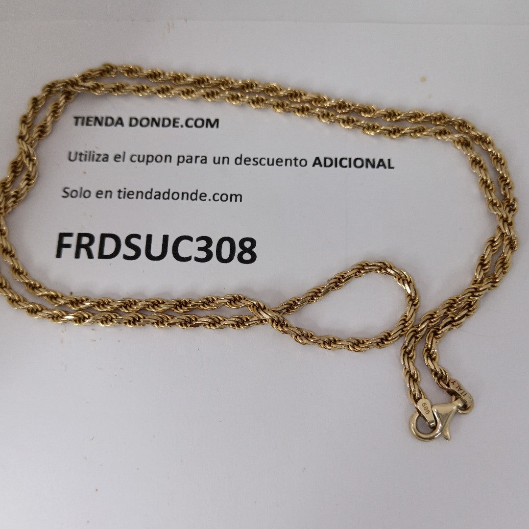 CADENA ORO 14 K 20.2 GRMS (SEMINUEVO)