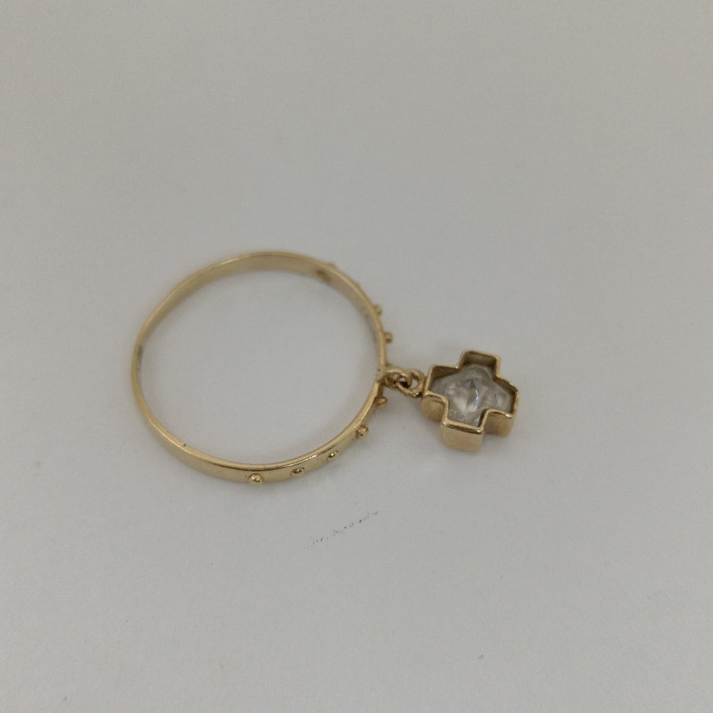 K1 1,80 GRMS 14 K ESPECIFICACIONES COMPLEMENTARIAS ANILLO CRUZ SINT BCO (SEMINUEVO)