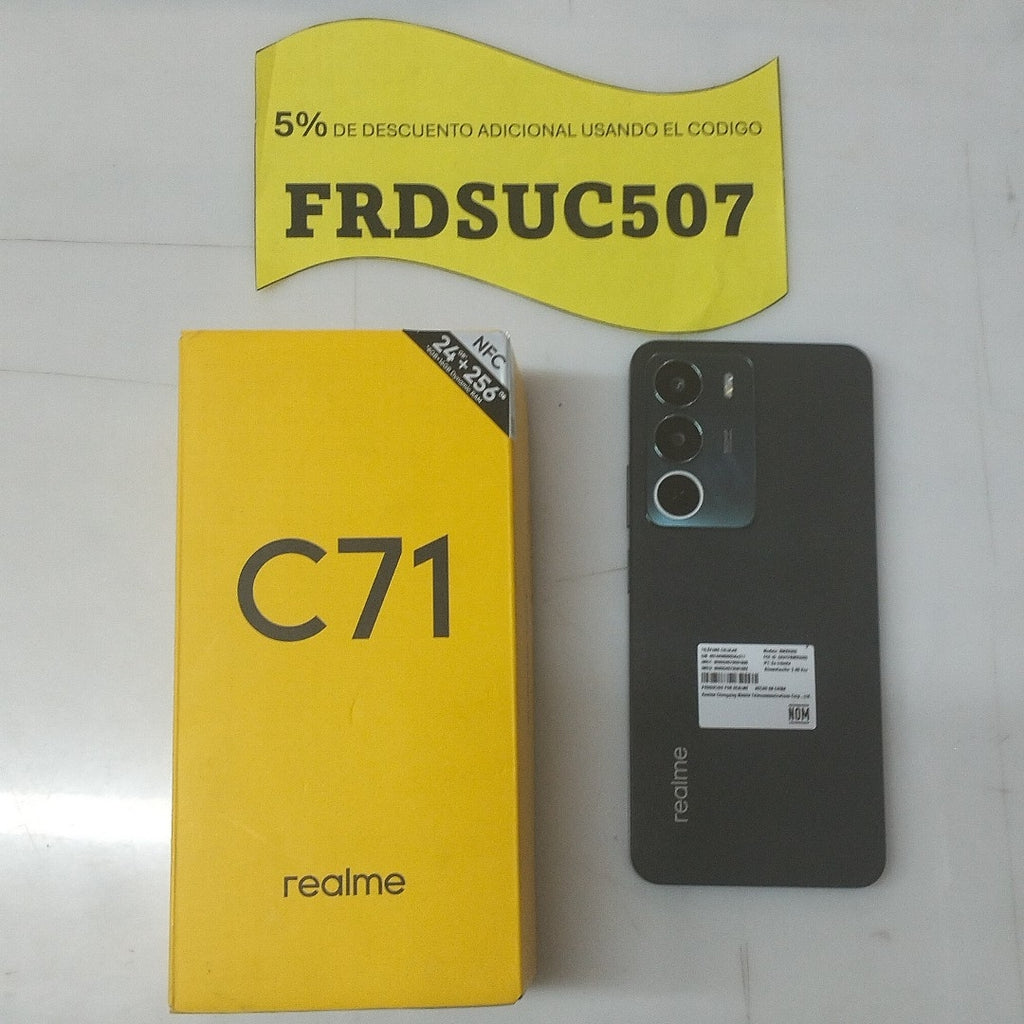 CELULAR REALME C71 RMX5303 (2025) 256 GB 8 GB RAM (SEMINUEVO)