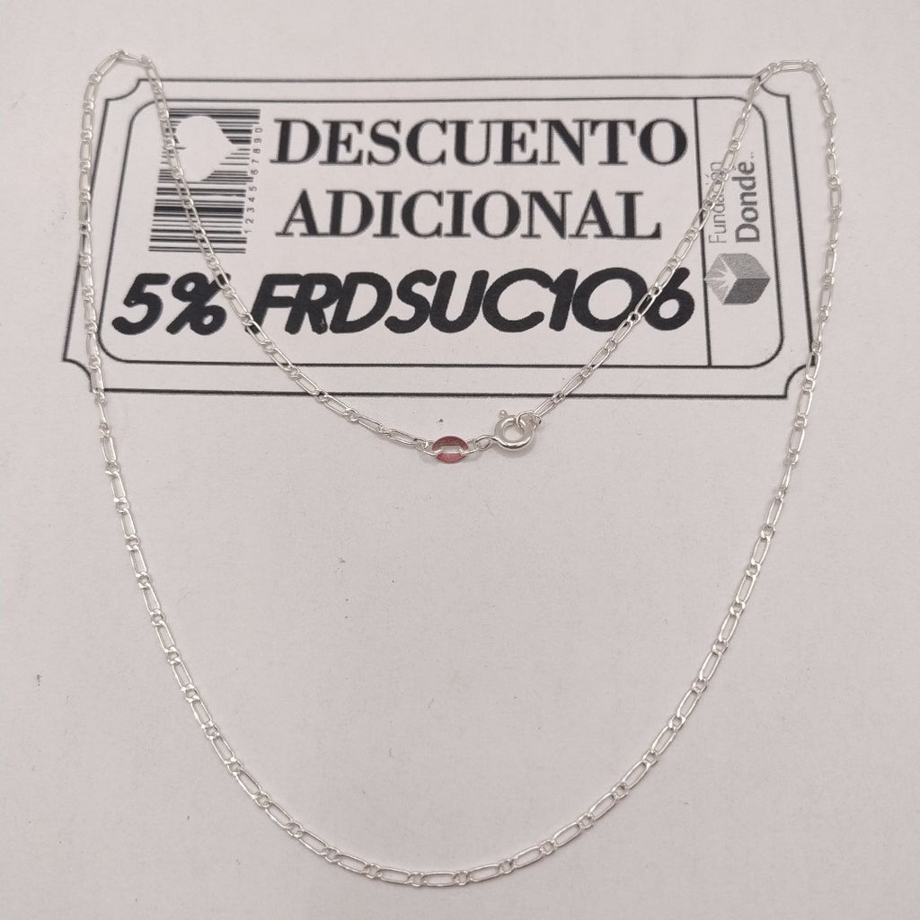 CADENA TEJIDO 1X1 PLATA .925 50 CM 2.9 GR (NUEVO)