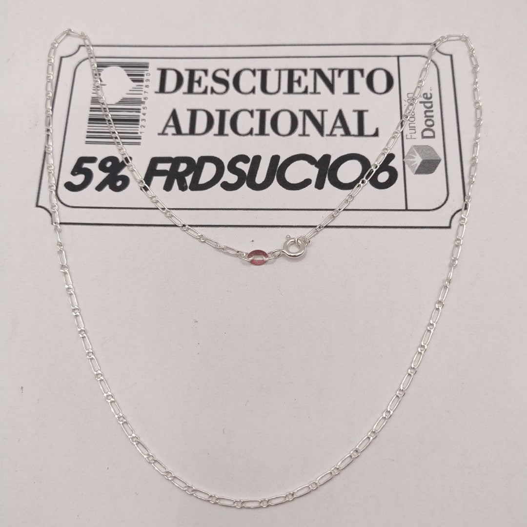 CADENA TEJIDO 1X1 PLATA .925 50 CM 2.9 GR (NUEVO)