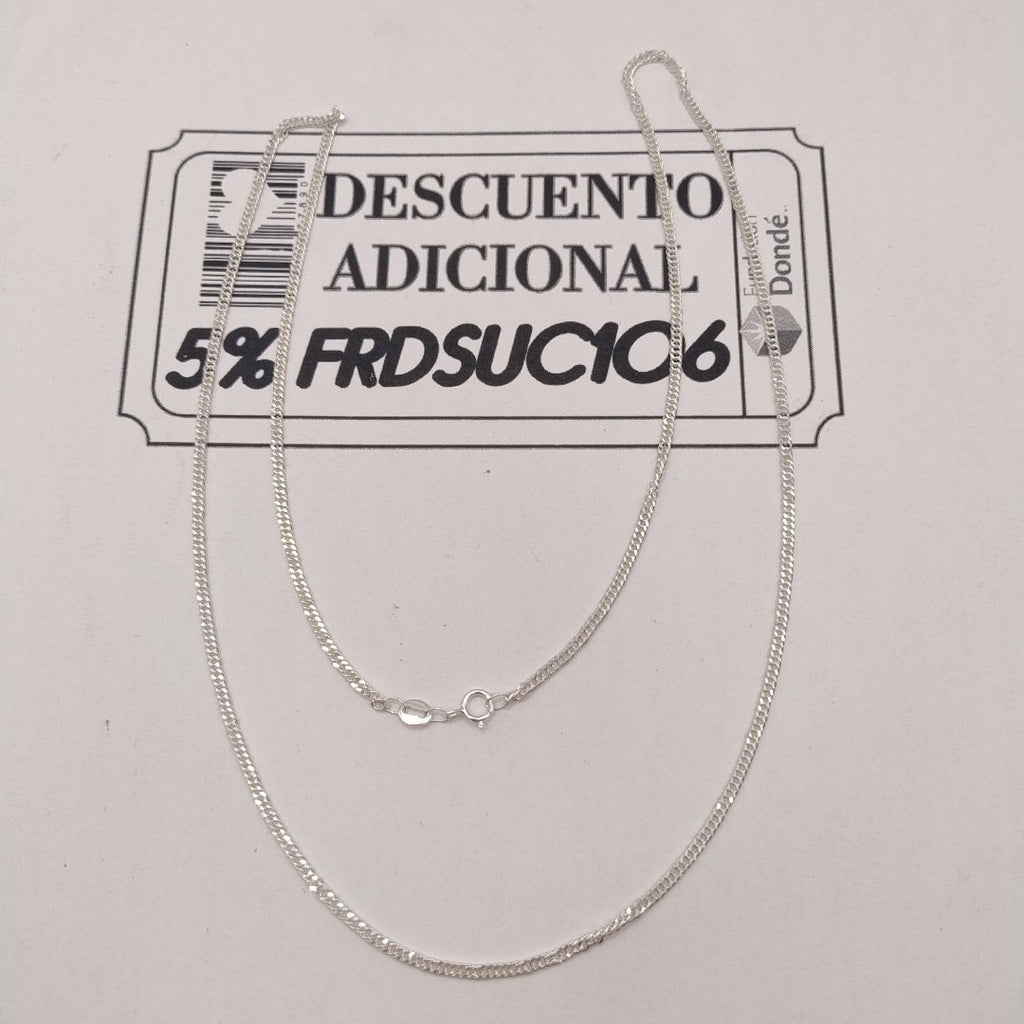 CADENA BARBADA PLATA .925 60 CM 4.82 GR (NUEVO)
