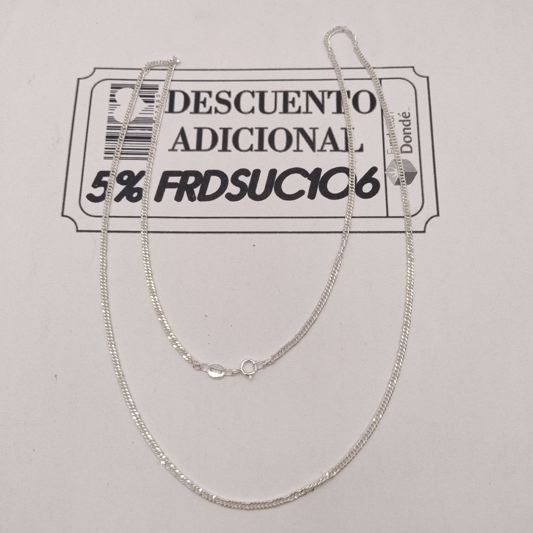 CADENA BARBADA PLATA .925 60 CM 4.82 GR (NUEVO)