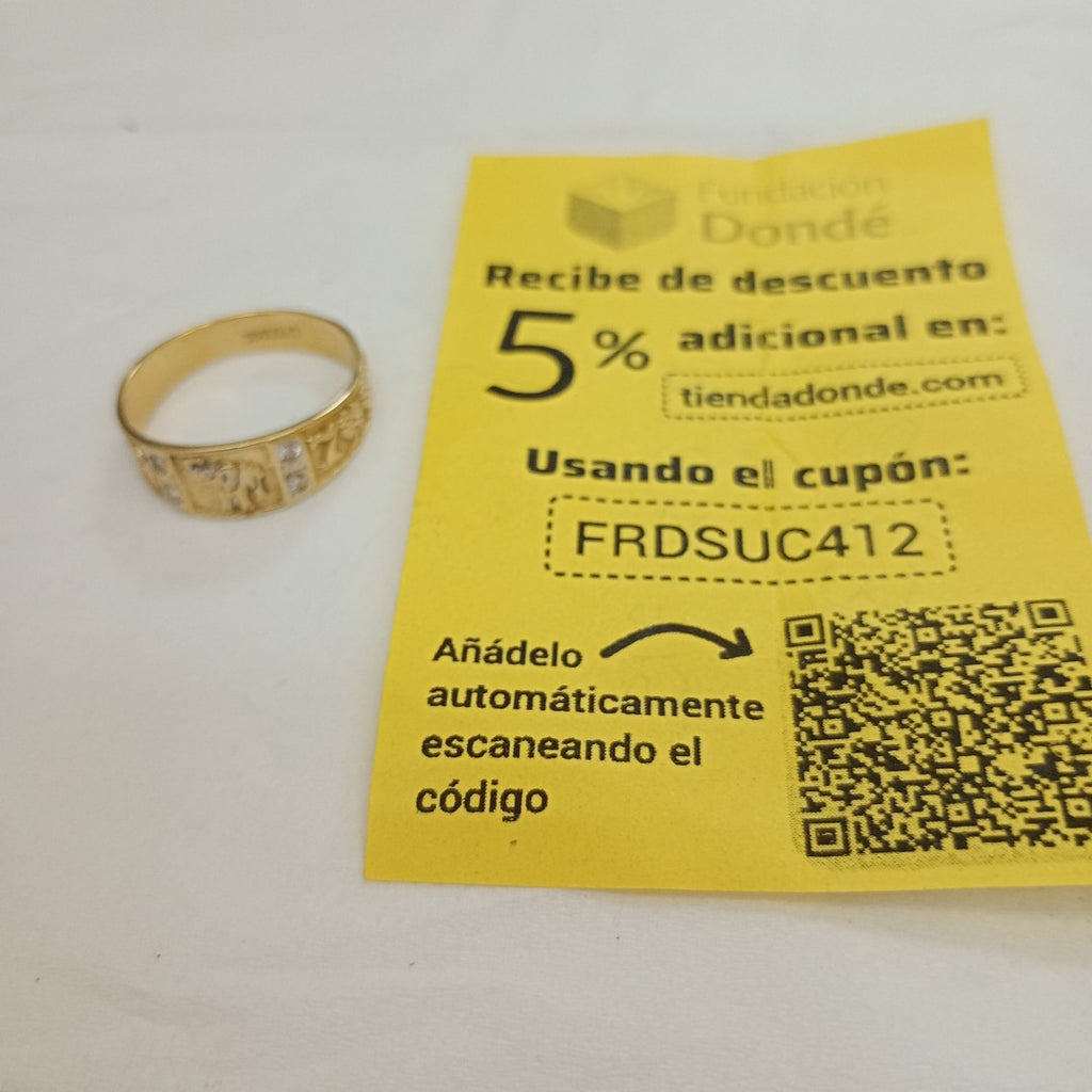 ARGOLLA DE LA SUERTE ORO 14 K 2,70 GRMS (SEMINUEVO)