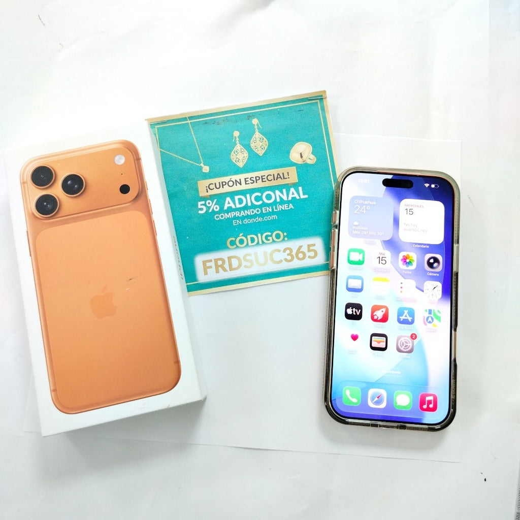 CELULAR APPLE IPHONE 17 PRO MAX A3525 (2025) 512 GB 12 GB RAM (SEMINUEVO)