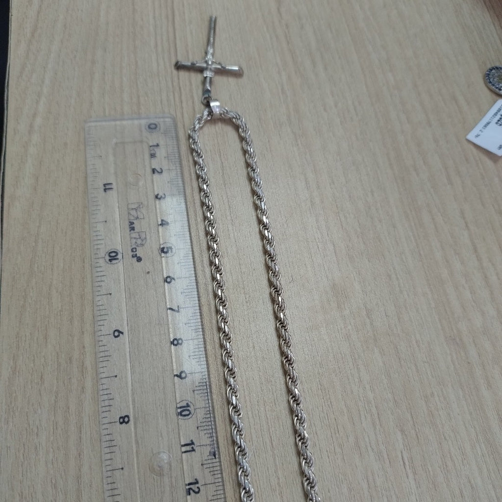 CADENA, CRUCIFIJO PLATA 35.5 GRMS (SEMINUEVO)