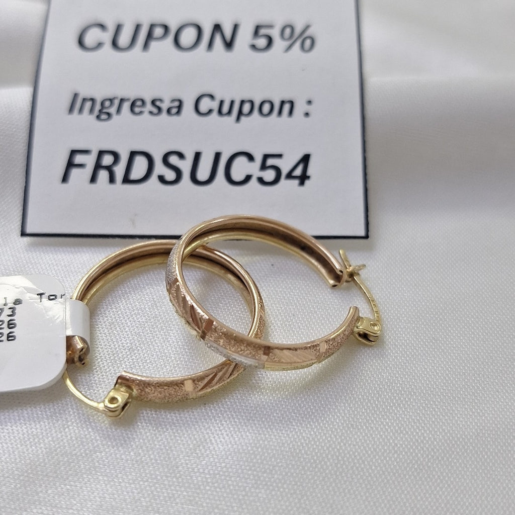 ARRACADAS PAR ORO 14 K 3.1 GRMS (SEMINUEVO)