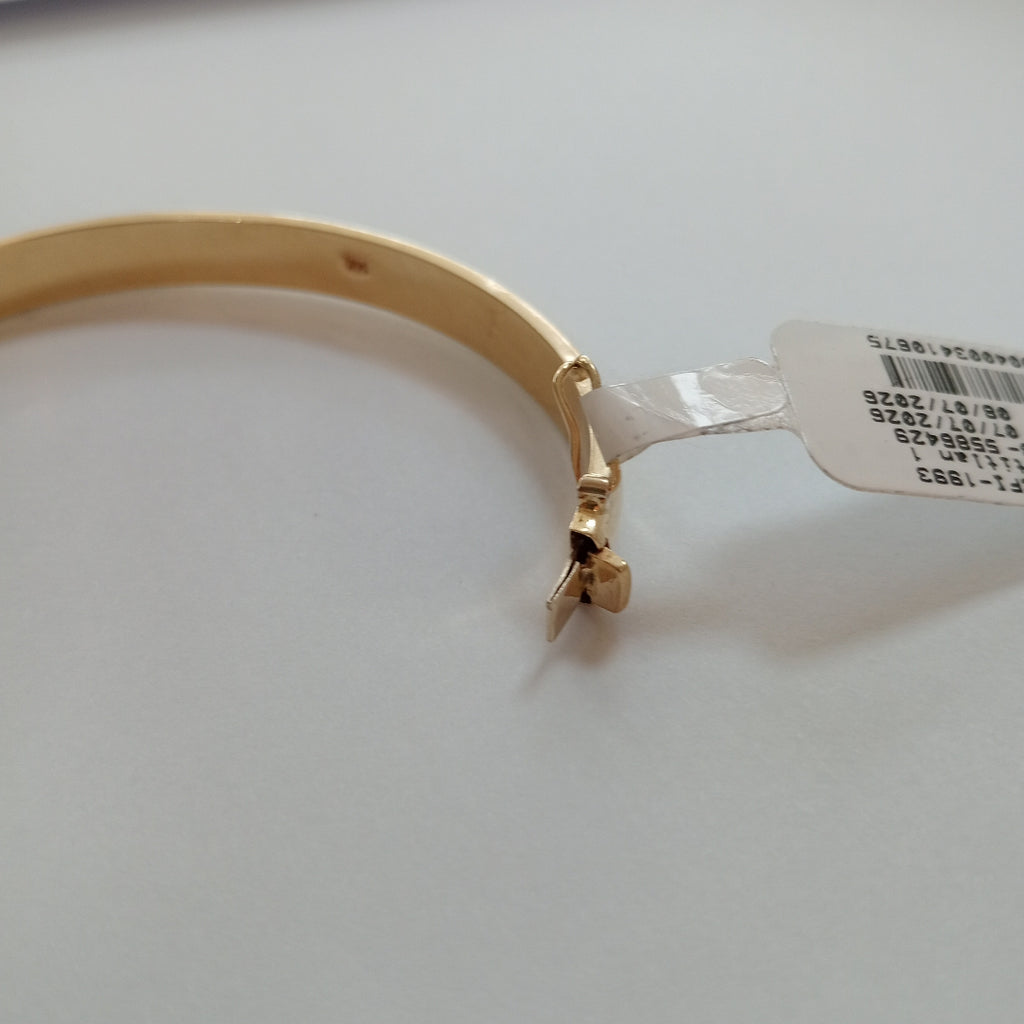 K1 10,20 GRMS 14K . PULSERA RIGIDA MATERIALES ORO MATERIALES GEMOLÓGICOS (SEMINUEVO)
