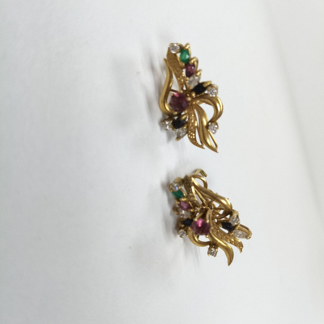 ARETES PAR ORO 14 K 5,80 GRMS (SEMINUEVO)
