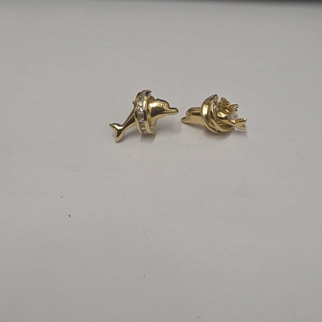 BROQUELES PAR ORO 14 K 1,80 GRMS (SEMINUEVO)