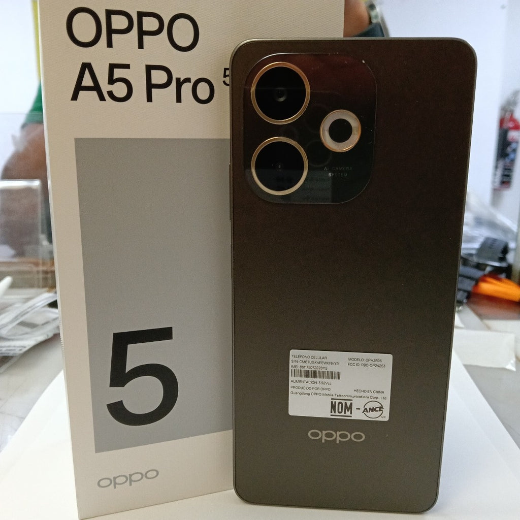 CELULAR OPPO A5 PRO 5G CPH2695 (2025) 256 GB 8 GB RAM (SEMINUEVO)