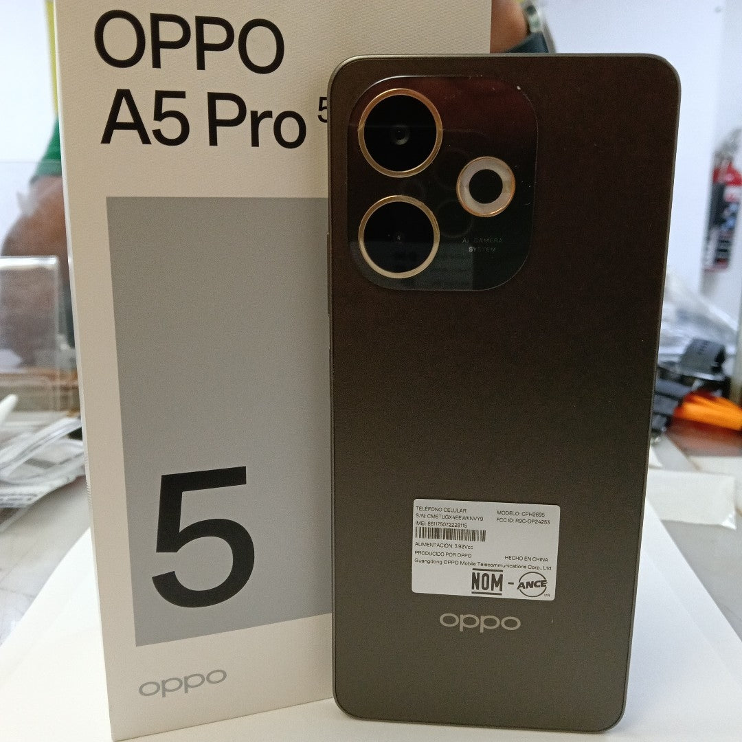 CELULAR OPPO A5 PRO 5G CPH2695 (2025) 256 GB 8 GB RAM (SEMINUEVO)