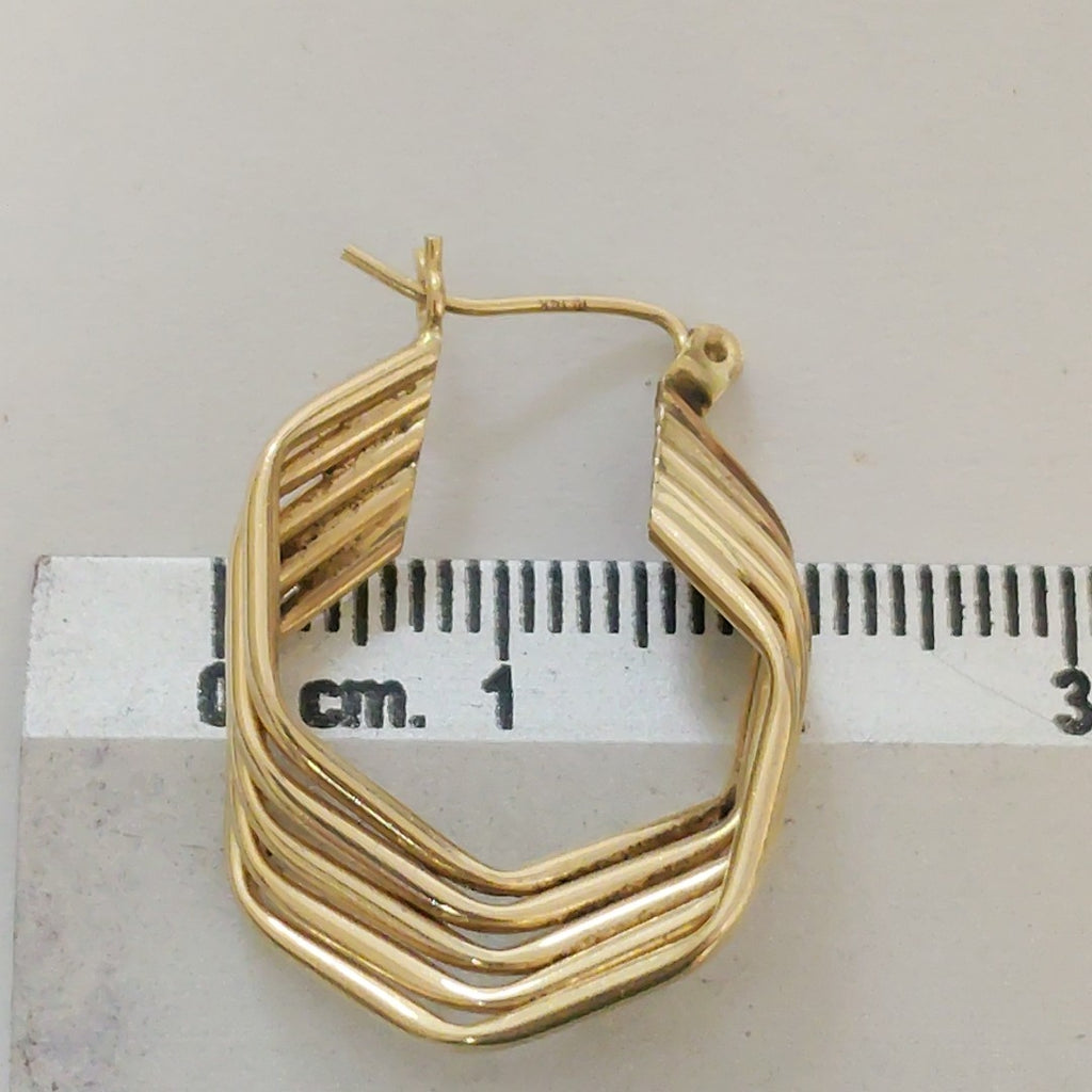 ARRACADAS PAR ORO 14 K 3.4 GRMS (SEMINUEVO)