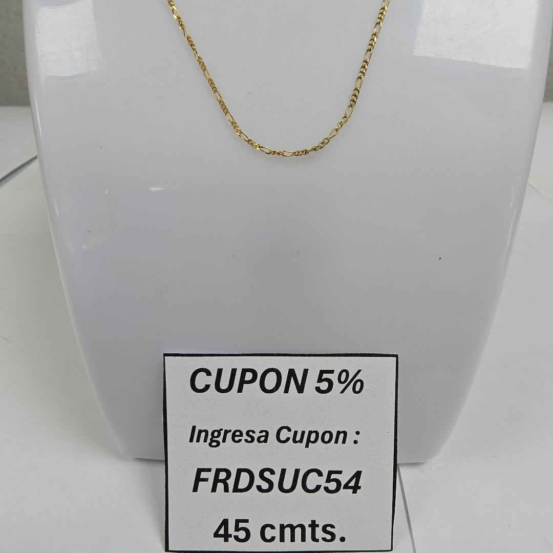 CADENA ORO 14 K 1.3 GRMS (SEMINUEVO)