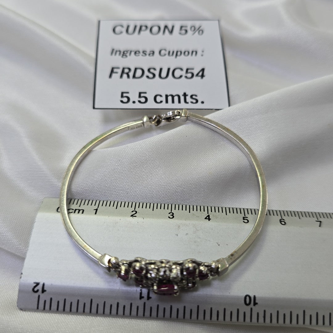 PULSERA ORO BLANCO 14 K 6.4 GRMS (SEMINUEVO)