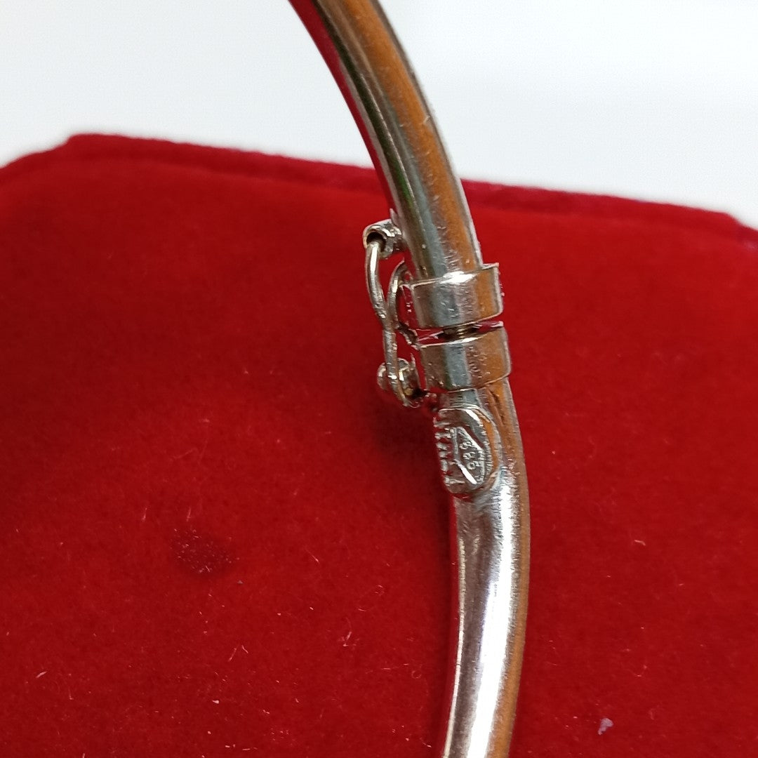 PULSERA RIGIDA ORO BLANCO 14 K 7,30 GRMS (SEMINUEVO)