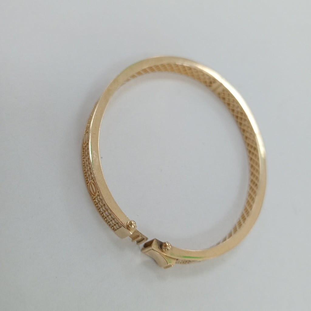 PULSERA RIGIDA ORO 10 K 11.4 GRMS (SEMINUEVO)