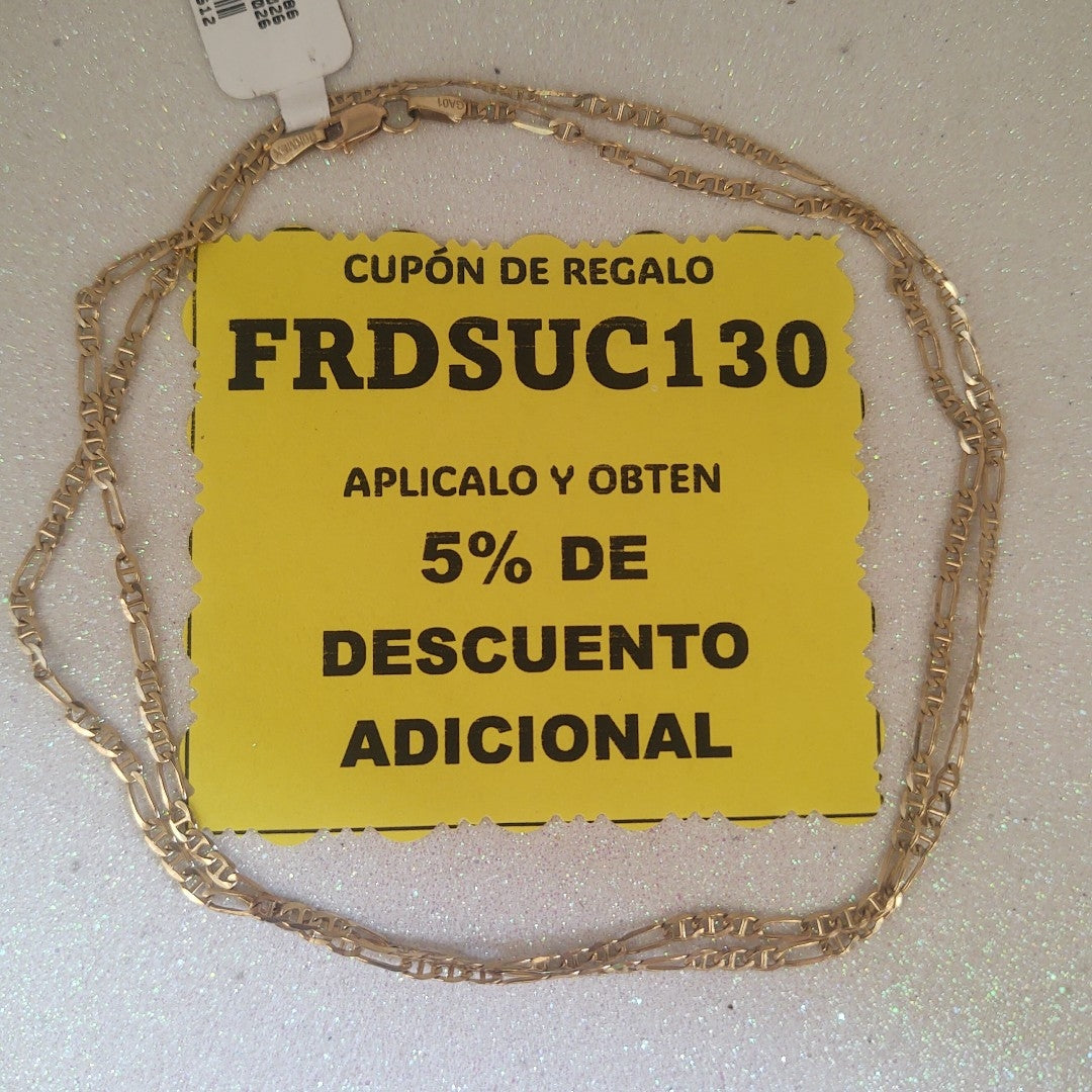 CADENA ORO 10 K 5,00 GRMS (SEMINUEVO)